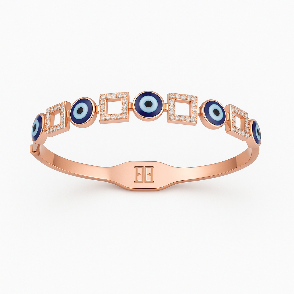 Evil Eye Rose Bracelet