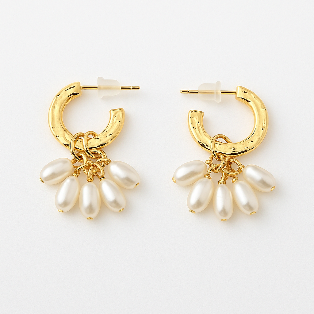 Gold-Plated Hoop Earrings