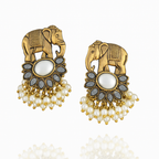 Elephant Pearl Earrings