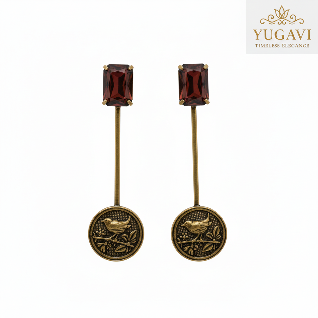 Statement Earrings Red