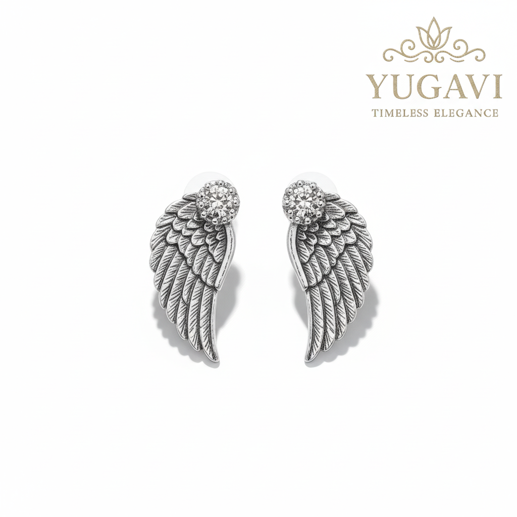 Earrings With Crushed Stones