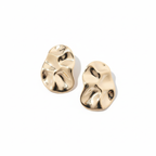 Earrings Gold Beaten