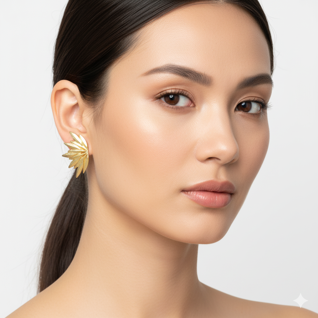 Luxe Leaf Radiance Earrings