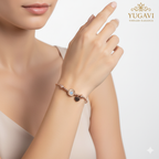 18K Rose Gold Plated Evil Eye Bracelet Anklet