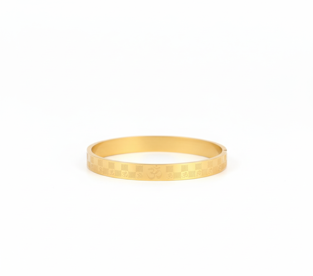 Spiritual Om Bangle Bracelet for Men