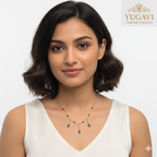 Yugavi Emerald Drop Choker