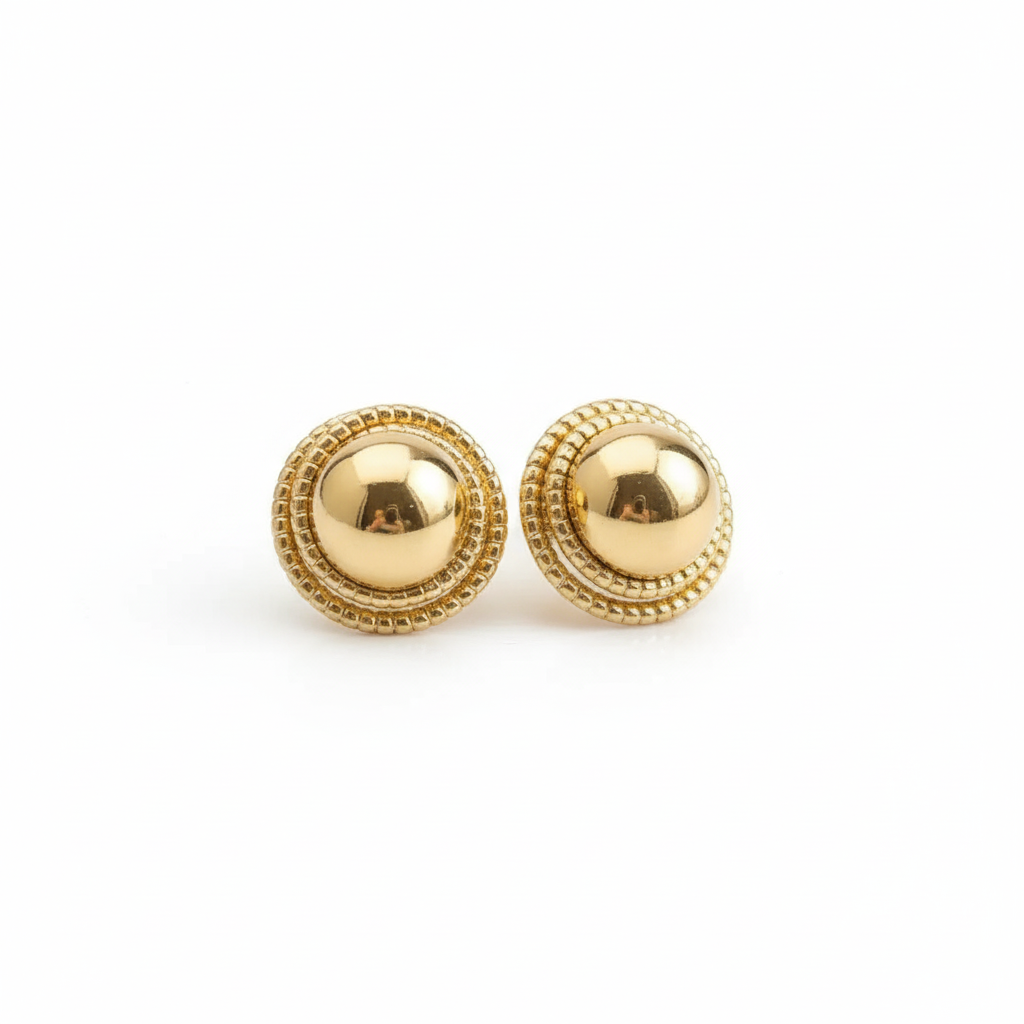 Gold Balls Party Wear Earrings