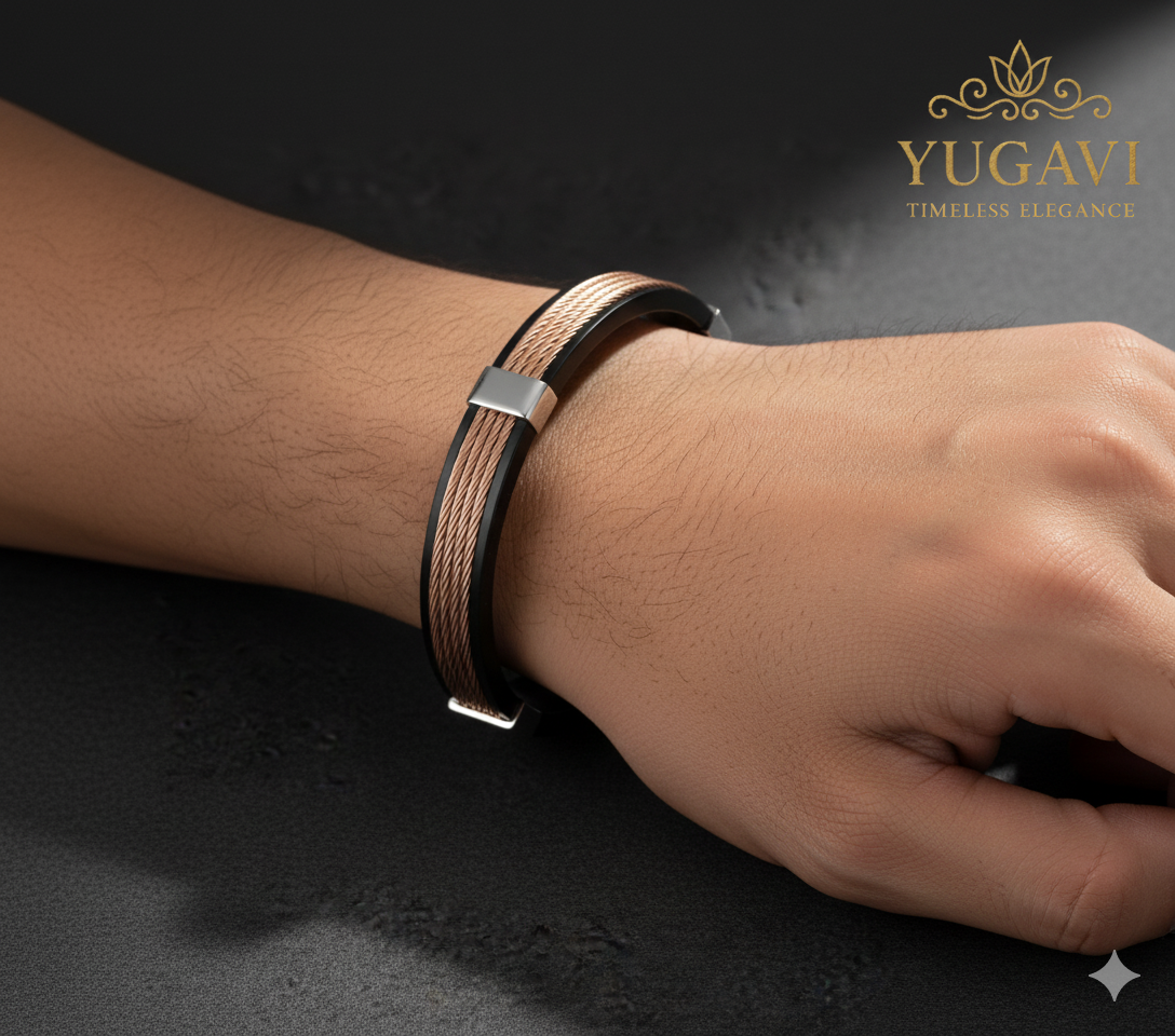 Modern Wide Solid Bracelet (Unisex)