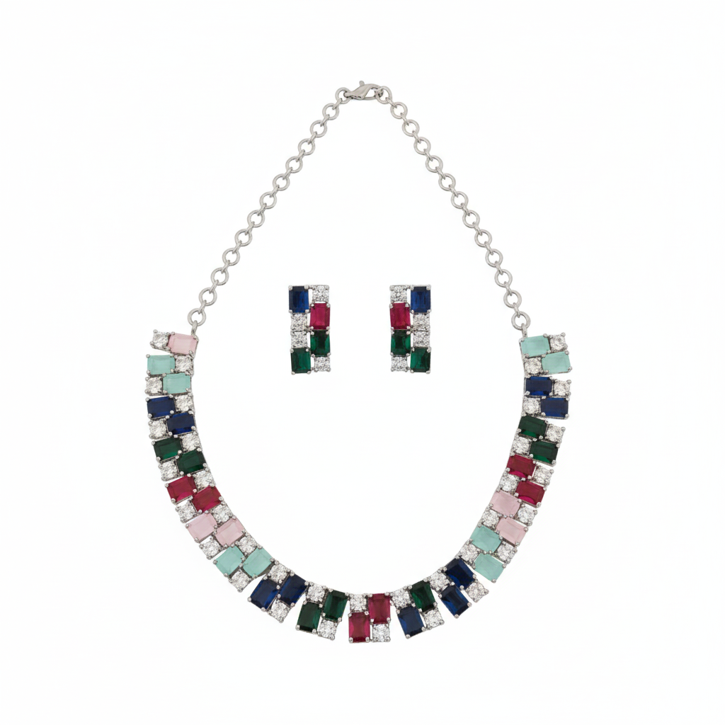 Double layer Multicolor Necklace