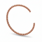 Rose gold headband on a white background