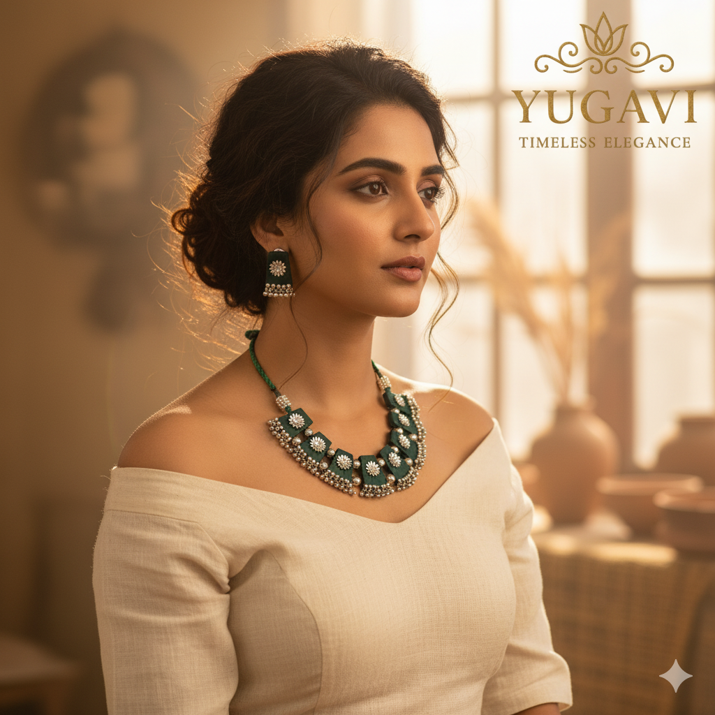 Oxidised Choker Neckpiece