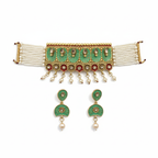 Beads Choker With Earrings
