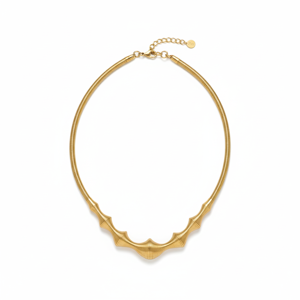 Gold Plated Twisted Necklace