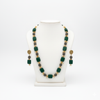 Champagne Gold & Emerald Necklace
