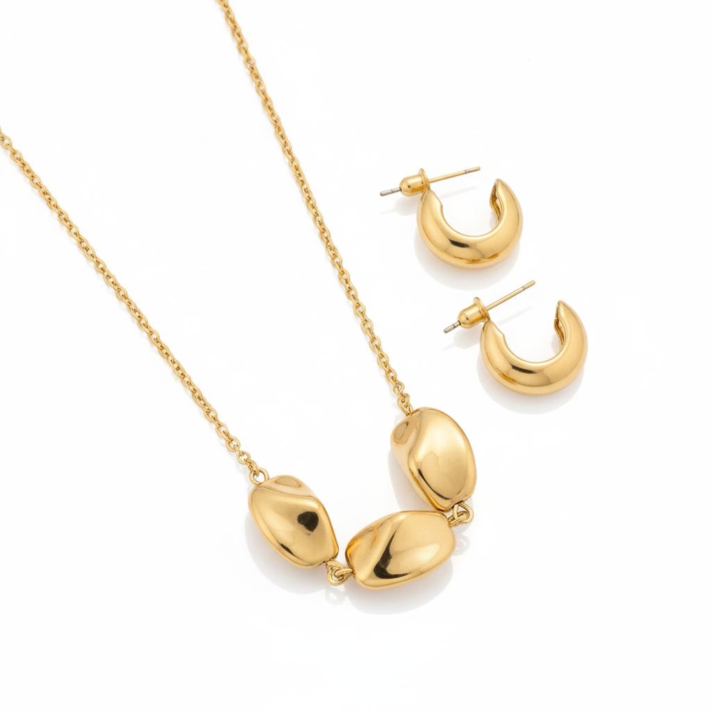 Irregular Water Droplets Necklace