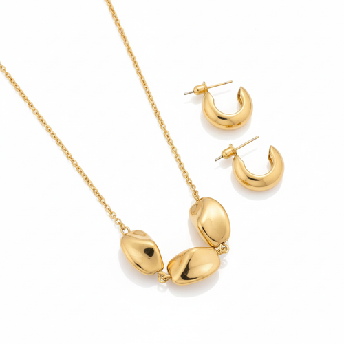 Irregular Water Droplets Necklace