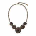 Crushed Stones 5 Petals Necklace