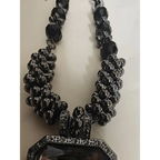 Adair Black Semi Precious Single Stone Pendant Necklace - Necklace