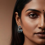 Adair Brass Silver Vantara Earrings - Earrings