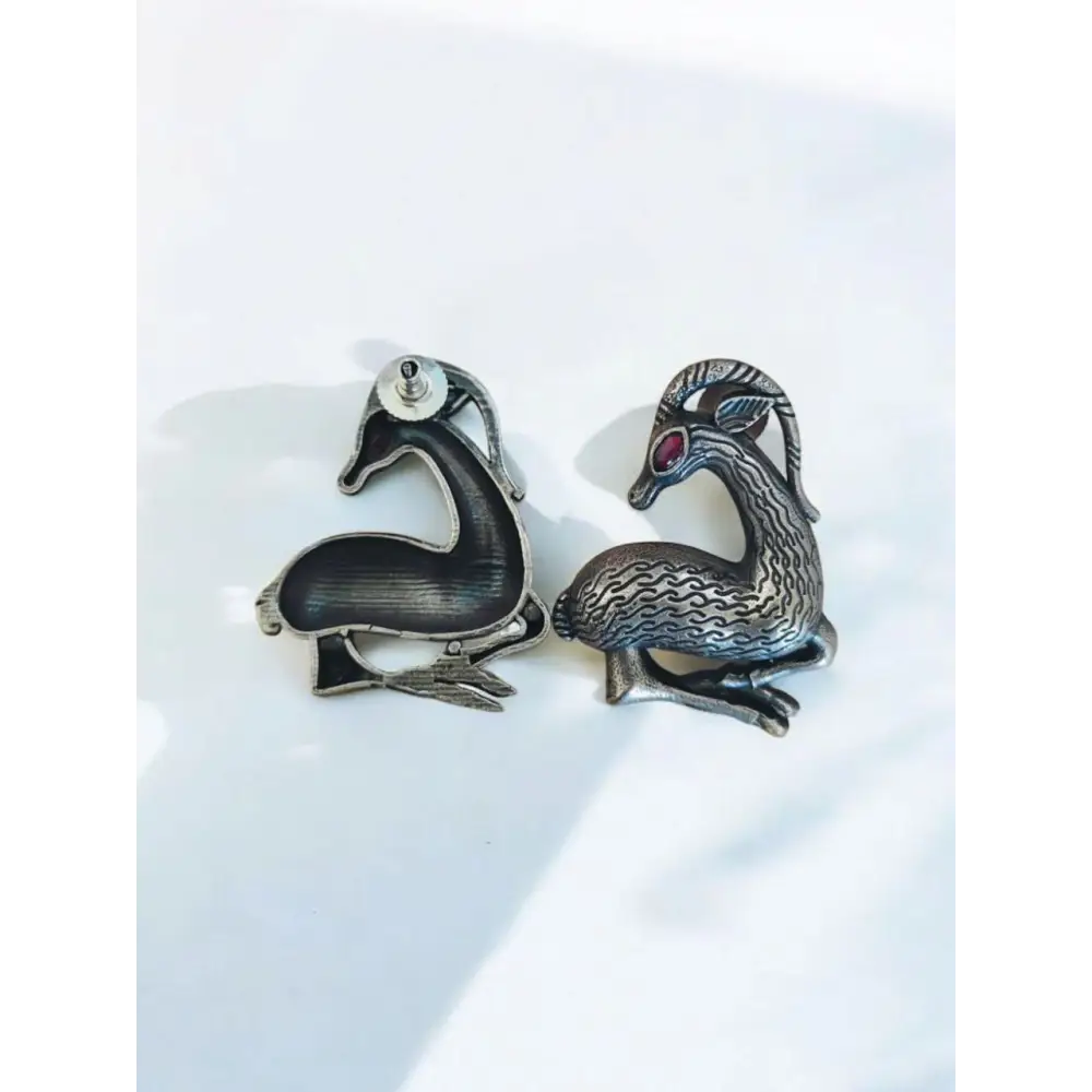 Adair Brass Silver Vantara Earrings - Earrings