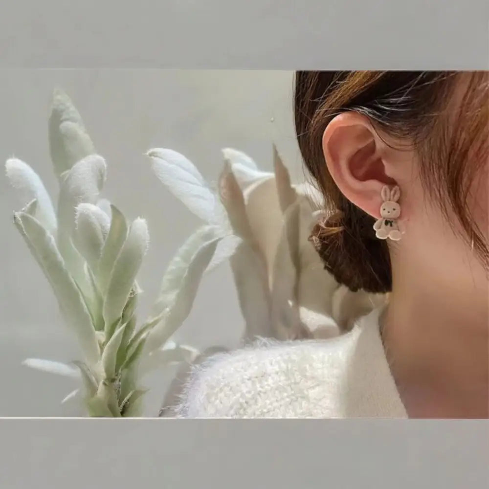Adair Bunny Velvet Earrings - Earrings