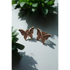Adair Butterfly Plated 18K Gold-Inlaid Ear Studs - Earrings