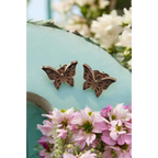 Adair Butterfly Plated 18K Gold-Inlaid Ear Studs - Earrings