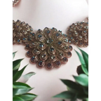 Adair Crushed Stones 5 Petals Necklace - Necklace