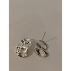 Adair Earrings Gold Beaten - Earrings