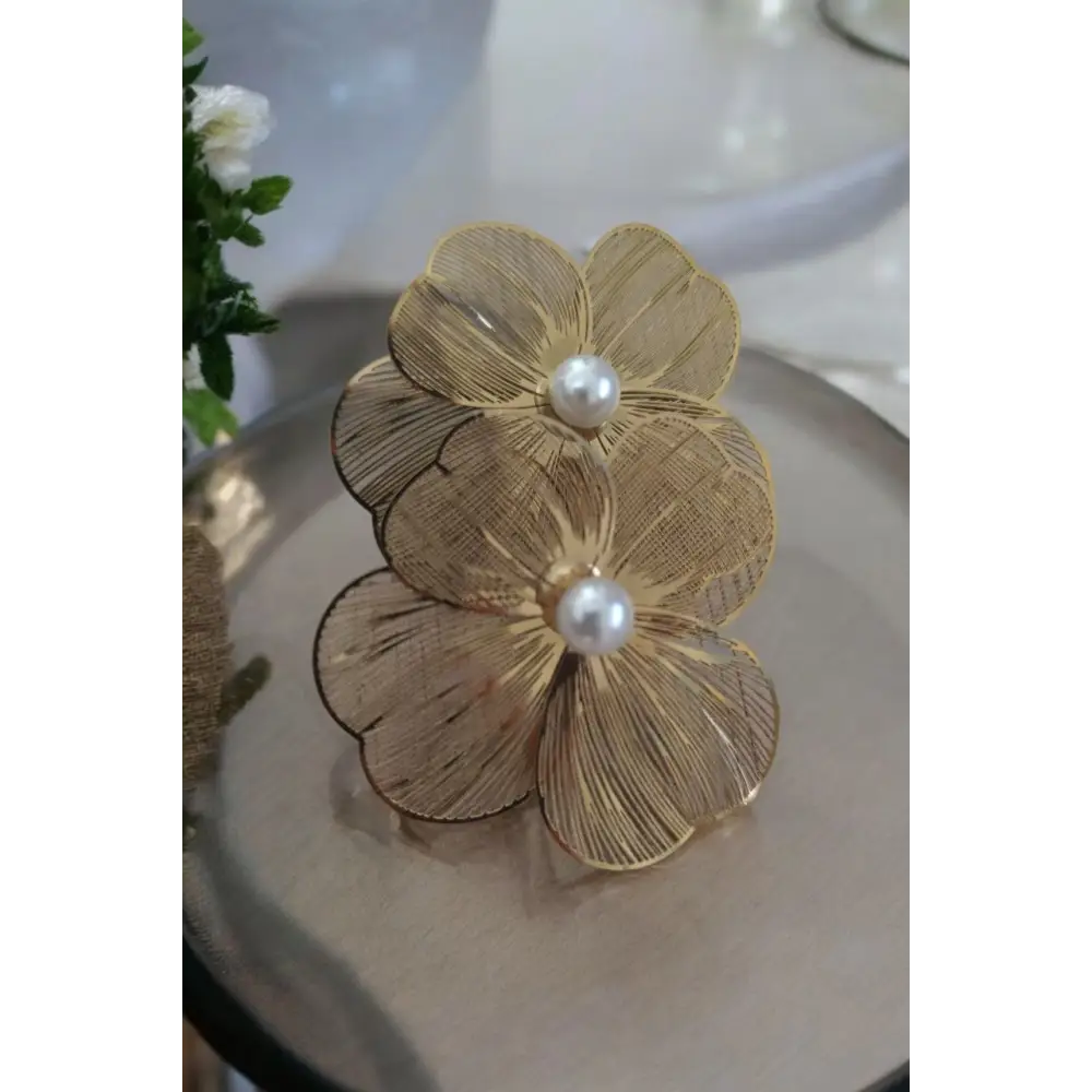 Adair Elegant Floral Zircon Earrings – 18K Gold Plated - Earrings