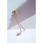 Adair Eternal Bloom Anti-Tarnish Flower Earrings with Chain Lock - Earrings