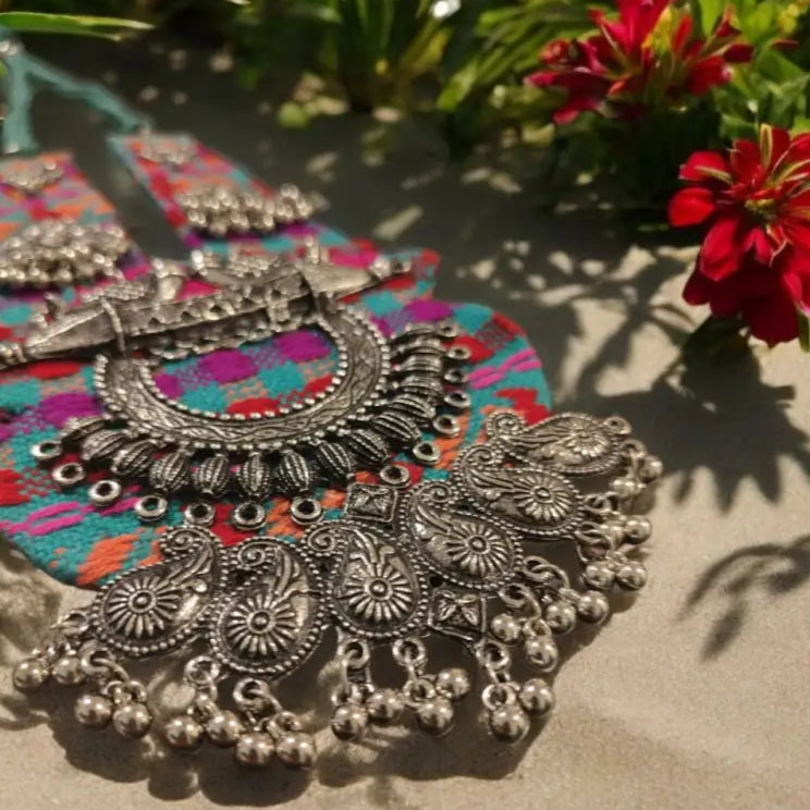 Adair Fabric Necklace for Festive Season - Necklace