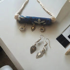 Adair Fabric Necklace with Earrings - Necklace