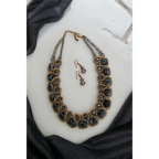 Adair Gold Tone Rope Chain with Silver Bead Choker Fashion Necklace - Necklace