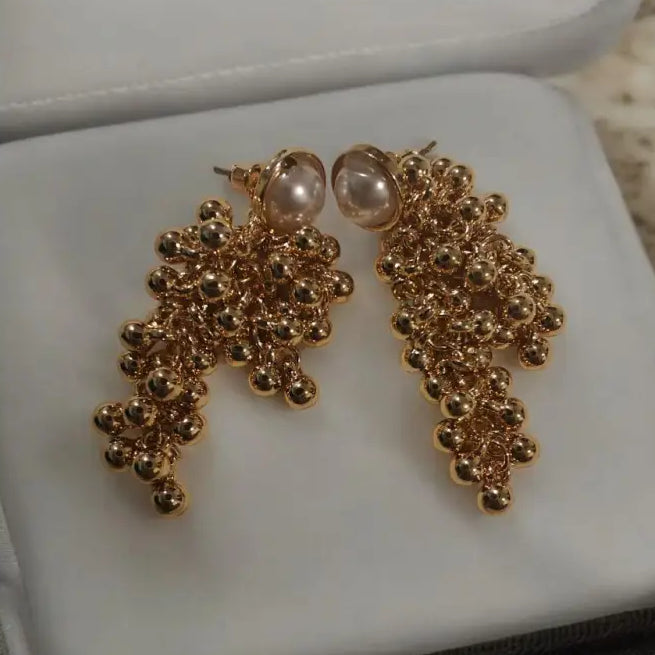 Adair Golden Beads Earrings - Earrings