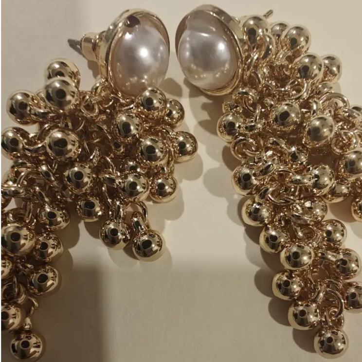 Adair Golden Beads Earrings - Earrings