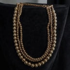 Adair Golden Beads Necklace - Light Weight - Necklace