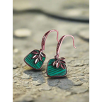 Adair Green Korean Studs Earrings Silver and Gold Color - Earrings