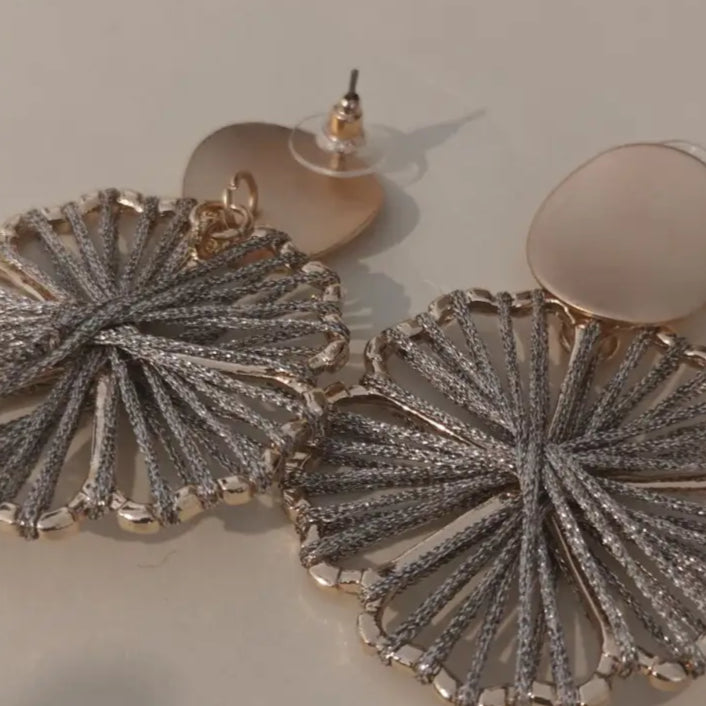 Adair Handmade Knitting Earrings - Earrings