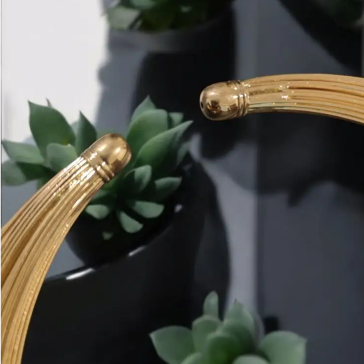 Adair Hasli- Plain Brass Necklace - Necklace