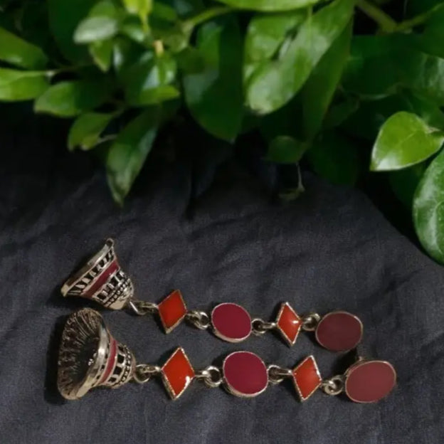 Adair Indian Long Earrings - Earrings