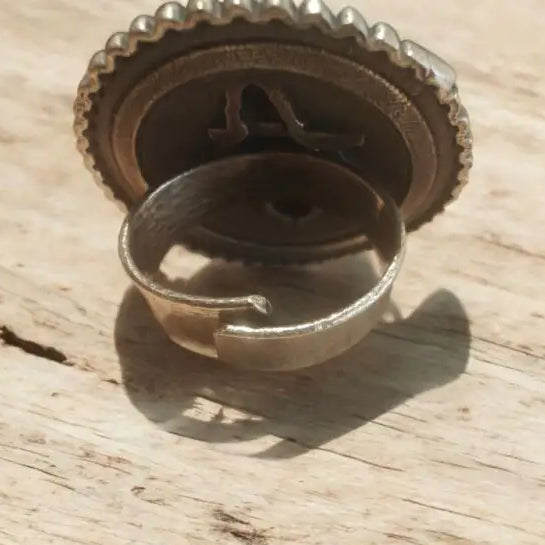 Adair Krishna Silver Replica Adjustable Ring - Rings