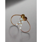 Adair Pearl Golden Earrings - Earrings