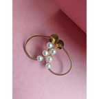 Adair Pearl Golden Earrings - Earrings