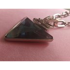 Adair Pendant with Half Cut Diamond Stone - Necklace