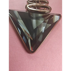 Adair Pendant with Half Cut Diamond Stone - Necklace