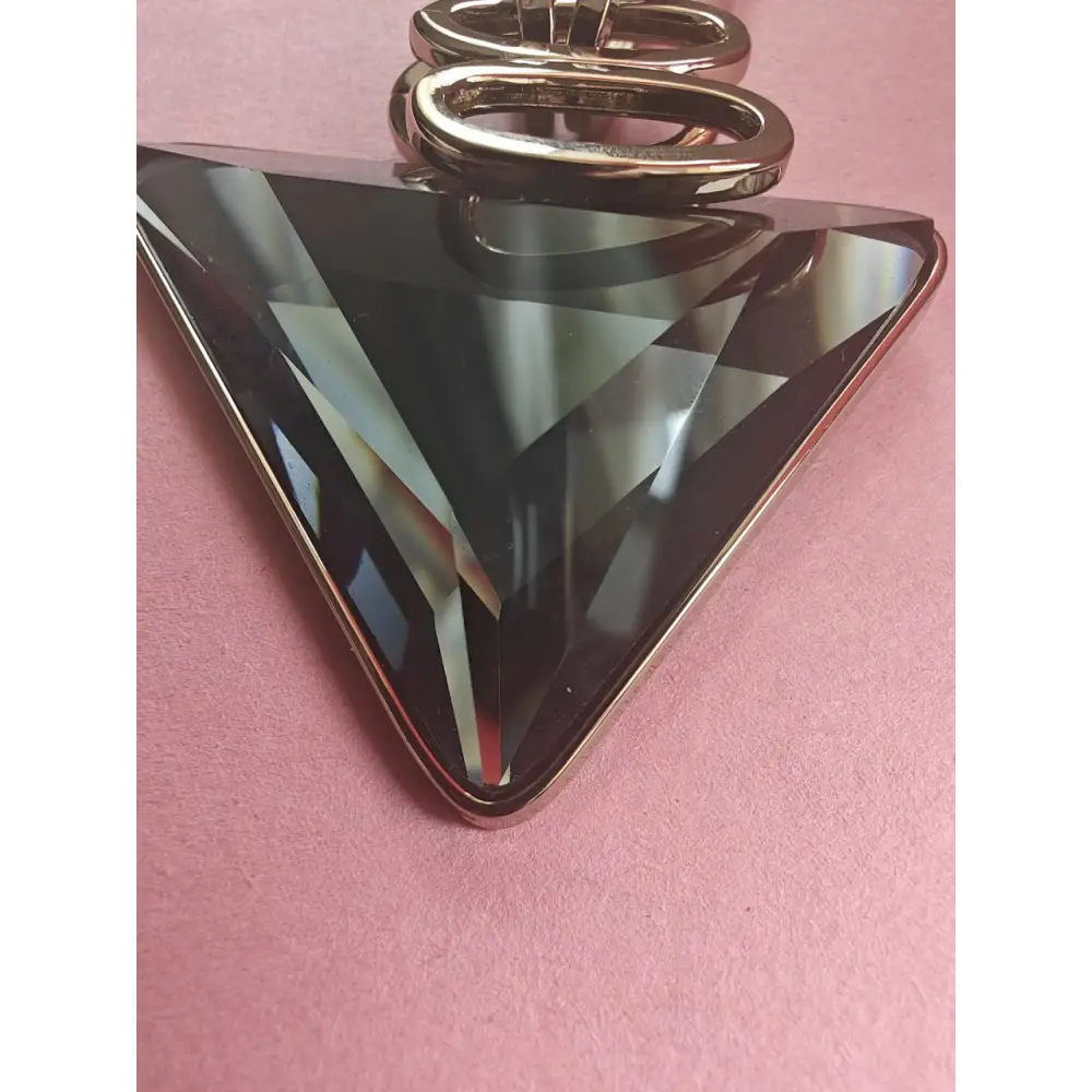 Adair Pendant with Half Cut Diamond Stone - Necklace