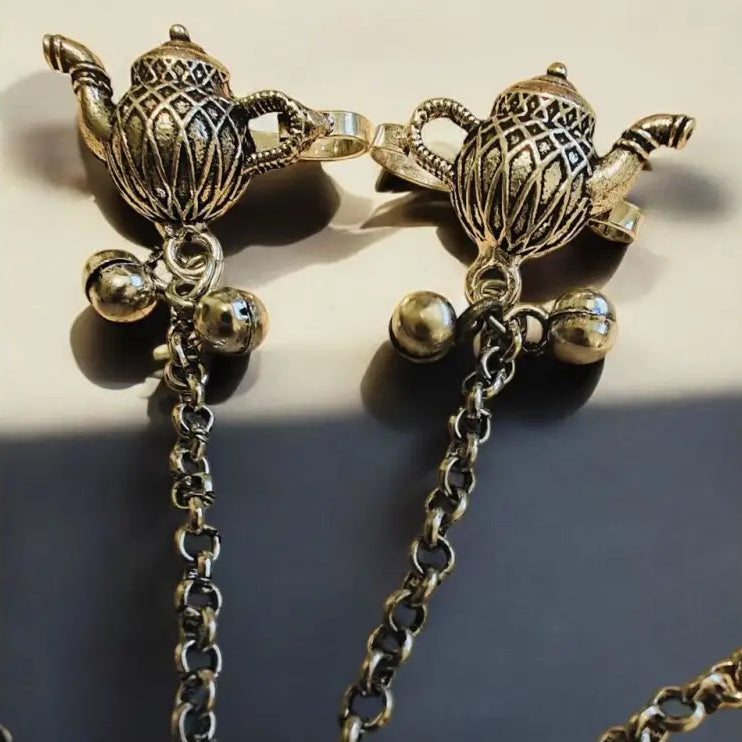 Adair Silver Mirage Tea Saucer Earrings - Earrings