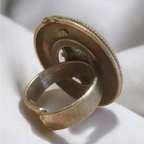 Adair Silver-Plated Krishna Adjustable Finger Ring - Rings