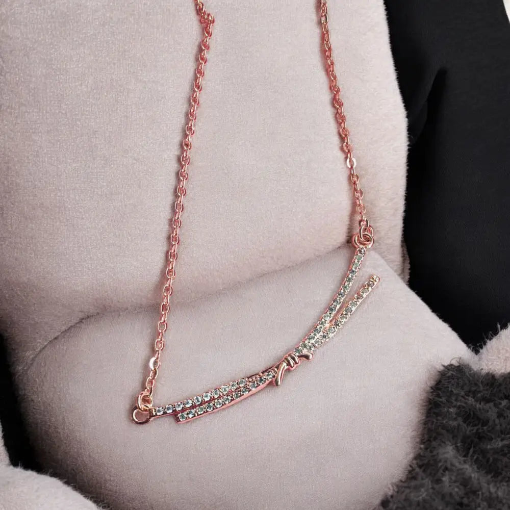 Adair Zirconia Knot Pendant Necklace - Necklace